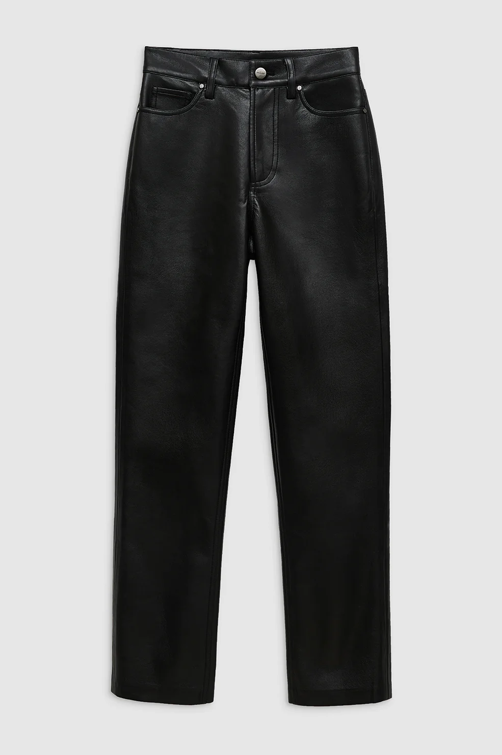 Bruno Pant - Black Recycled Leather - Image 3