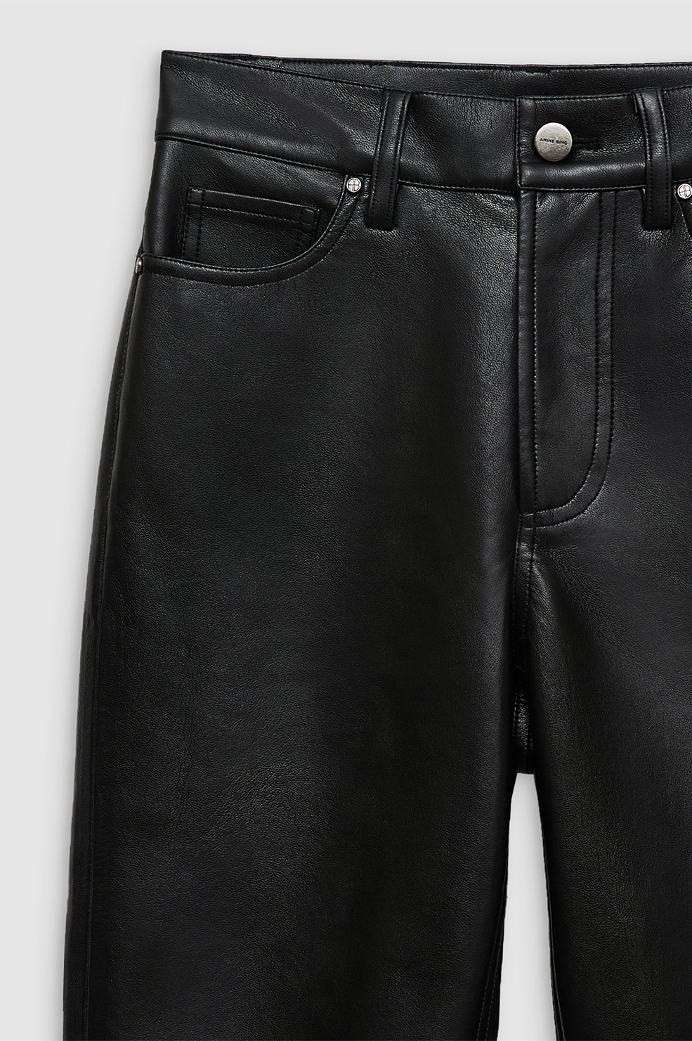 Bruno Pant - Black Recycled Leather - Image 4