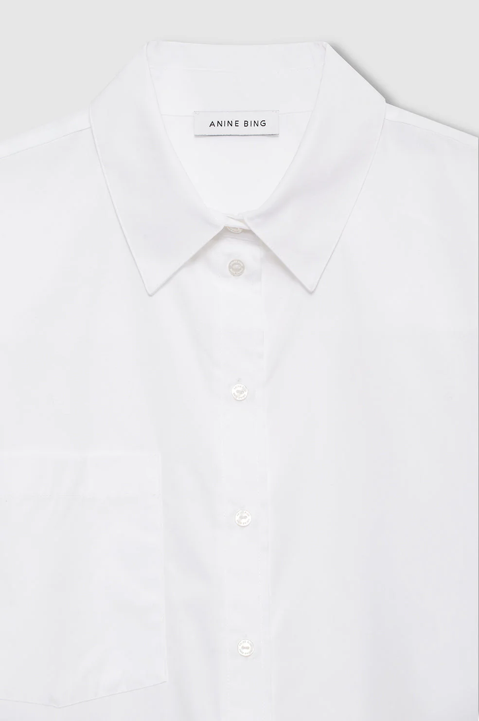 Essie Cropped Shirt - White - Image 4