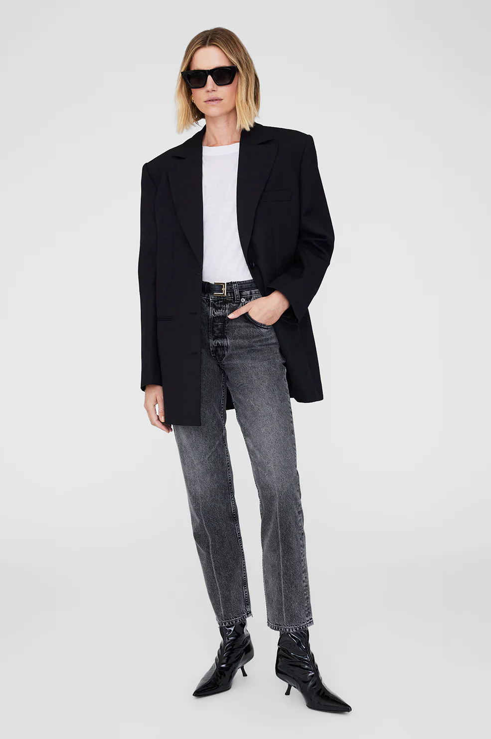 Hilda Boots - High-Shine Black - Image 3