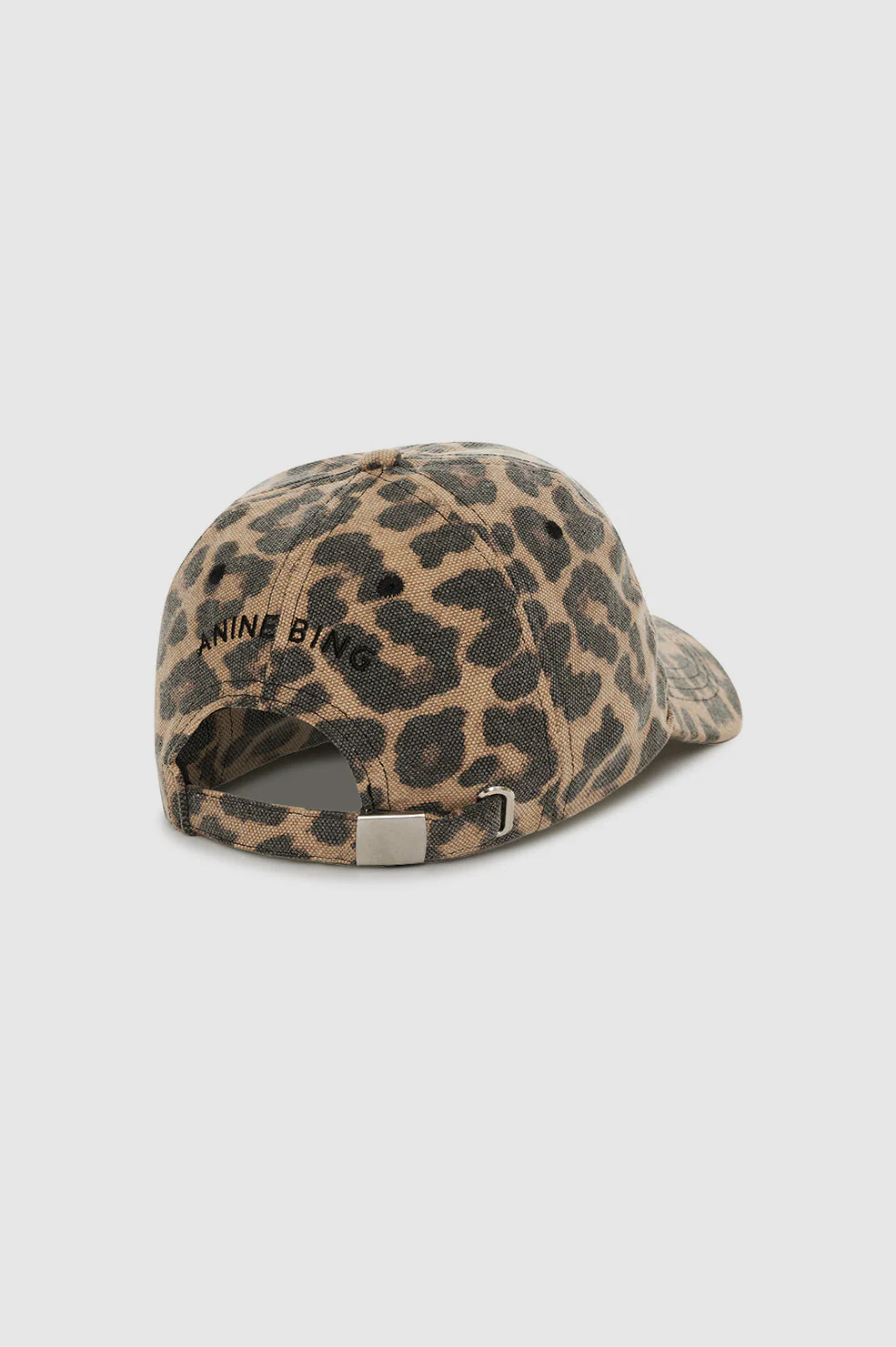Jeremy Baseball Cap - Black And Brown Leopard - Image 4