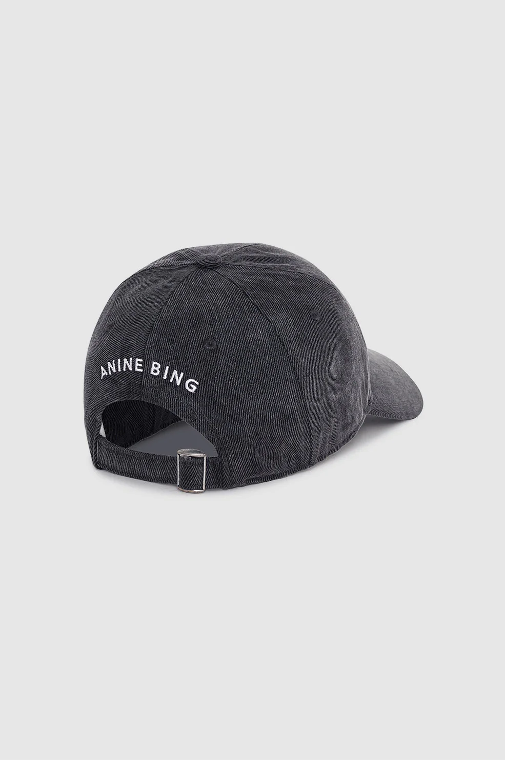 Jeremy Baseball Cap - Washed Smoke Grey - Image 4