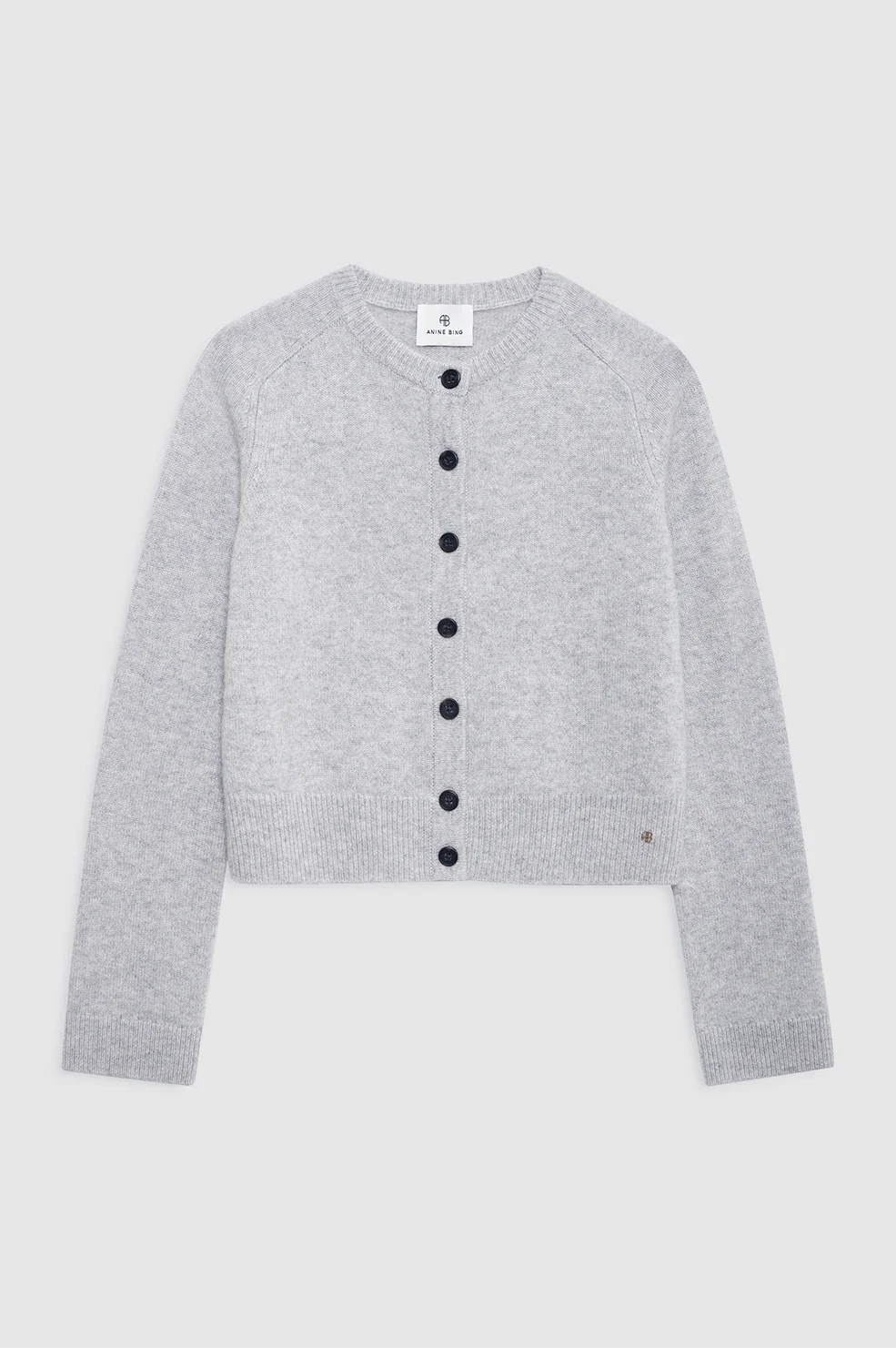 Joye Cardigan - Light Heather Grey - Image 3