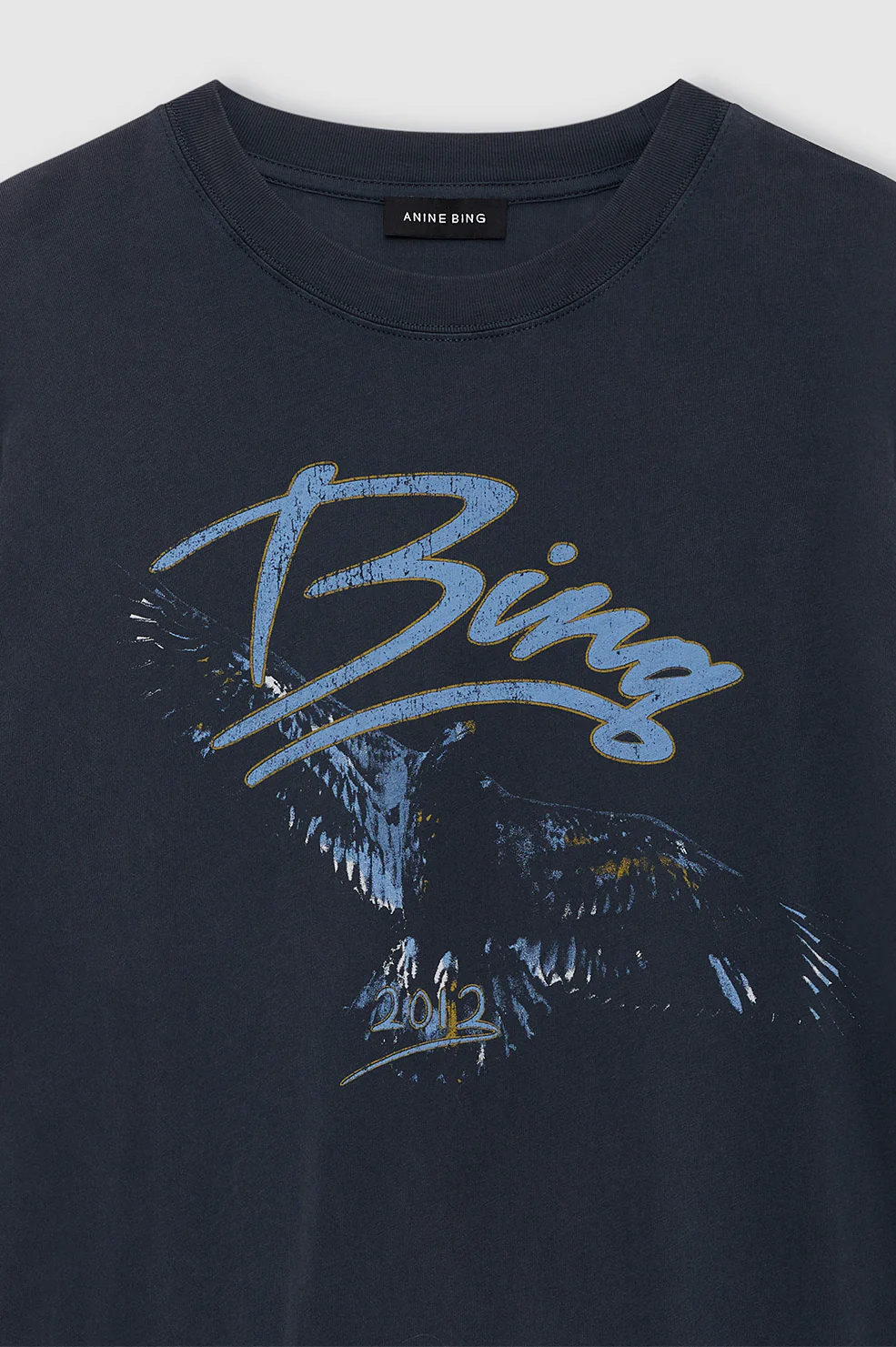 Kent Tee Eagle - Washed Black - Image 4