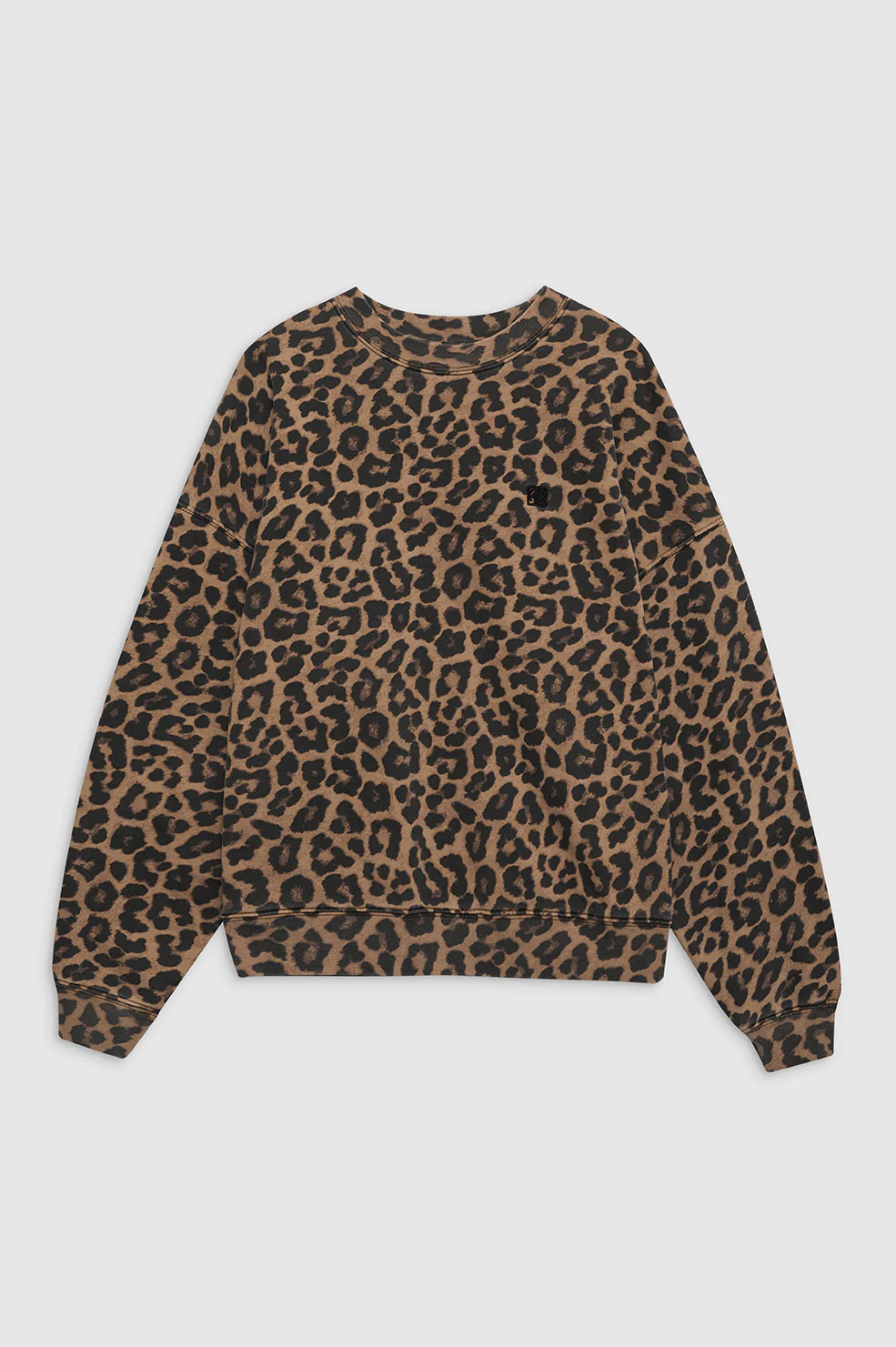 Miles Sweatshirt - Black And Brown Leopard - Image 3