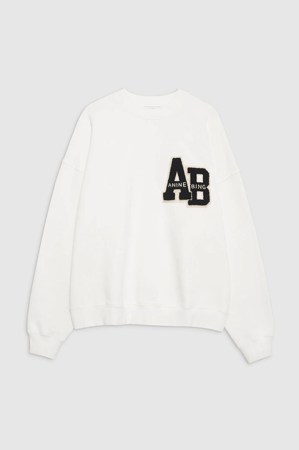 Miles Oversized Sweatshirt Letterman - Off White - Image 3