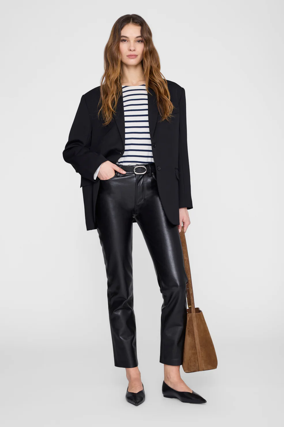 Newton Tee Anine Bing - Navy Stripe - Image 6