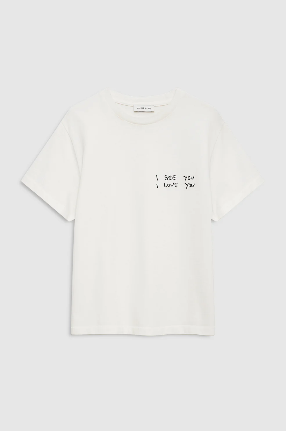 Shelley Tee I See You I Love You - Washed Cream - Image 3