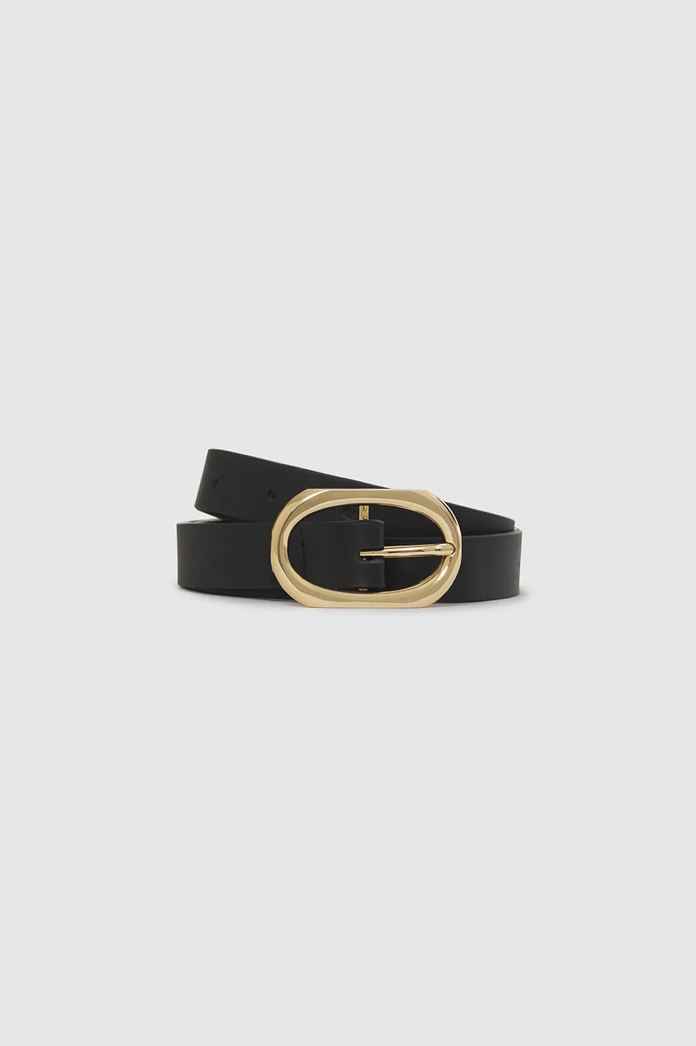 Small Signature Link Belt - Black With Gold - Image 3