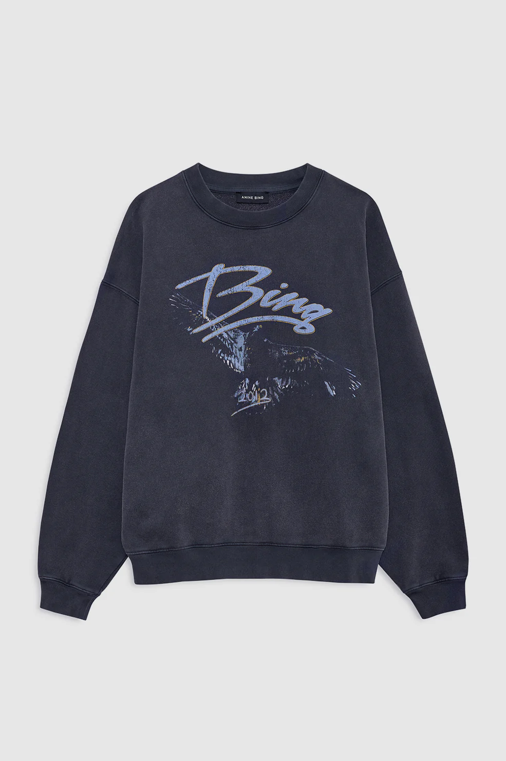 Spencer Sweatshirt Eagle - Washed Black - Image 3