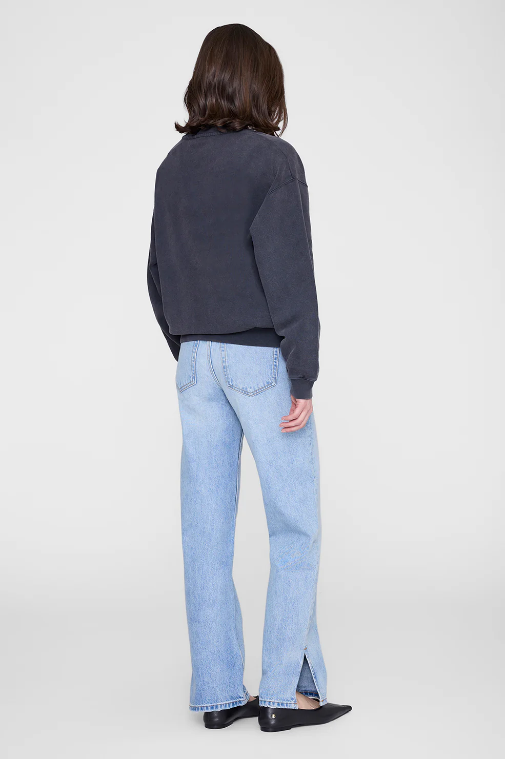 Spencer Sweatshirt Eagle - Washed Black - Image 5