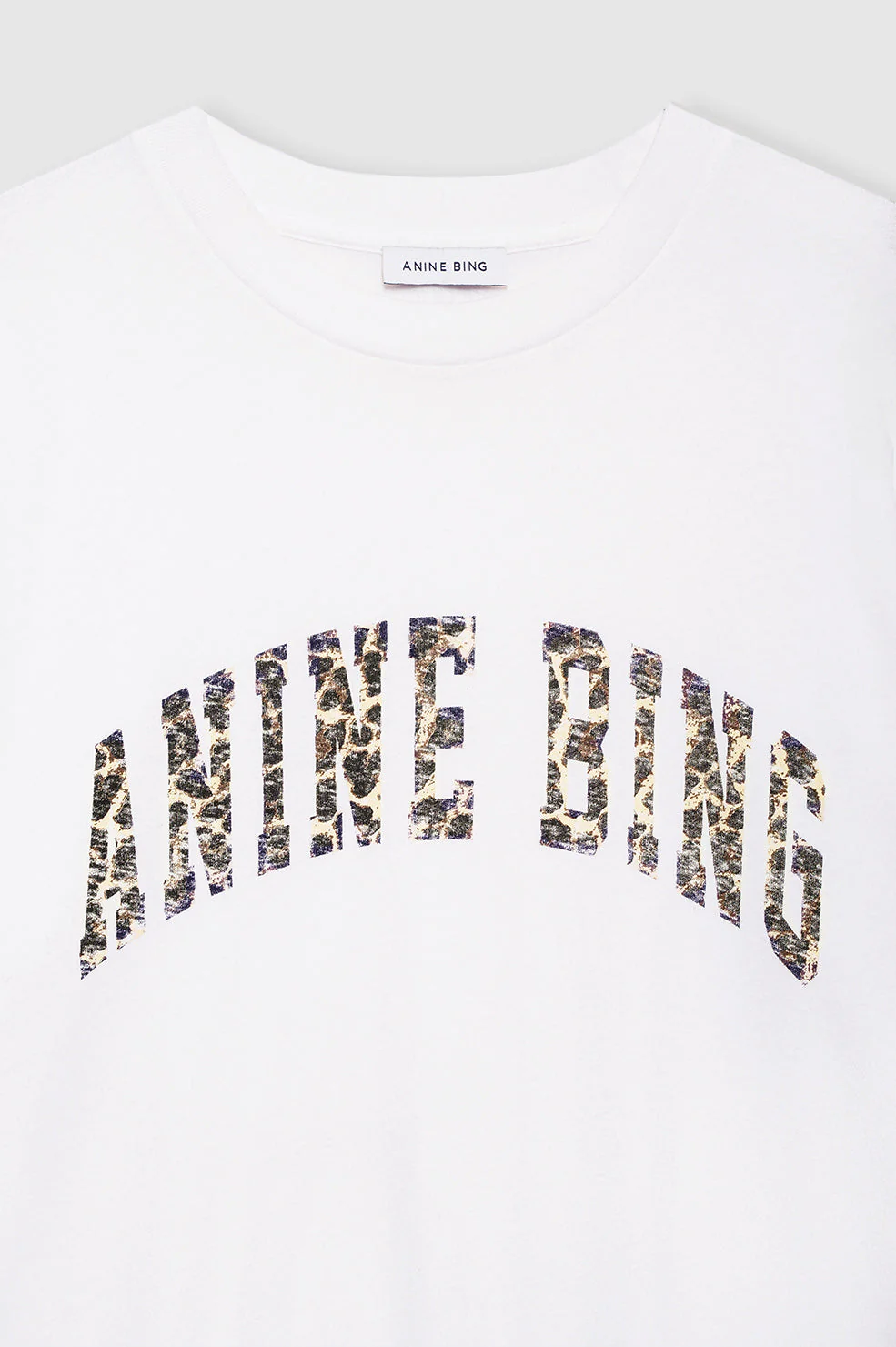 Walker Tee Anine Bing Leopard - Ivory - Image 4
